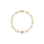 Monemel Swarovski Gold  Bileklik (Altın Kaplama)